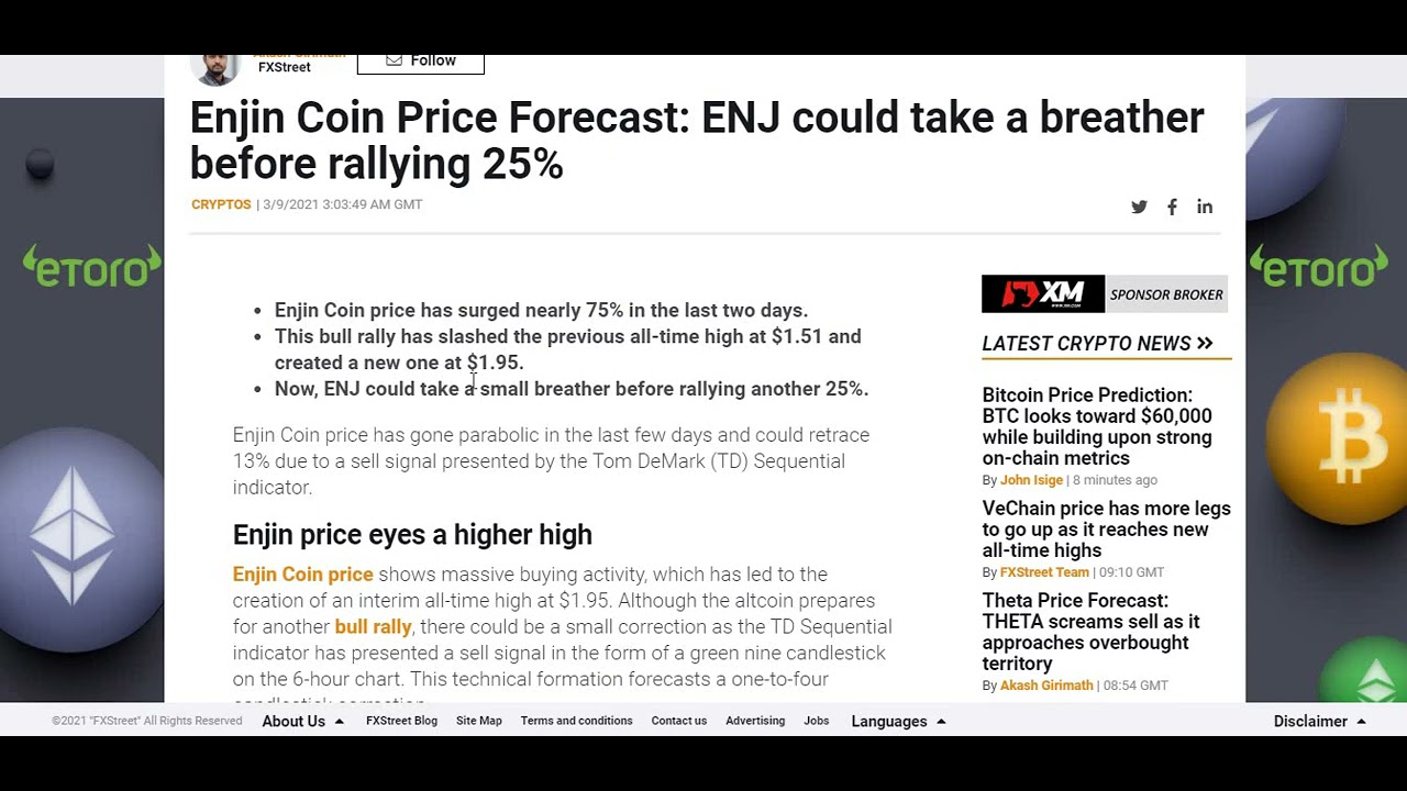 Enjin ENJ Coin Price Prediction 2021