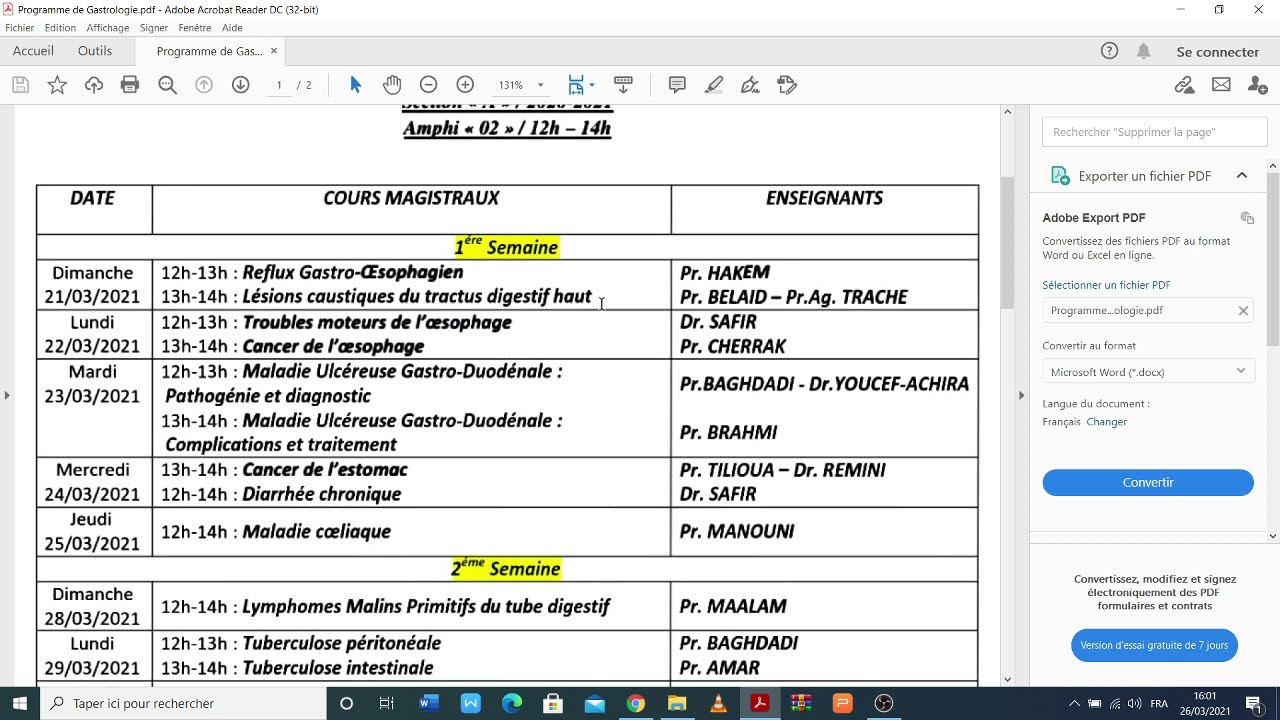 notions cours par cours du module d'hépato gastro entérologie 4 éme année med oran