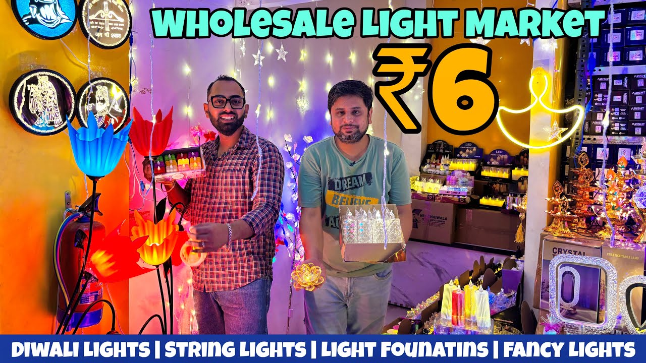 Wholesale Diwali Light Market in Delhi | Diwali Home Decor Collection #diwali #homedecor #homedesign