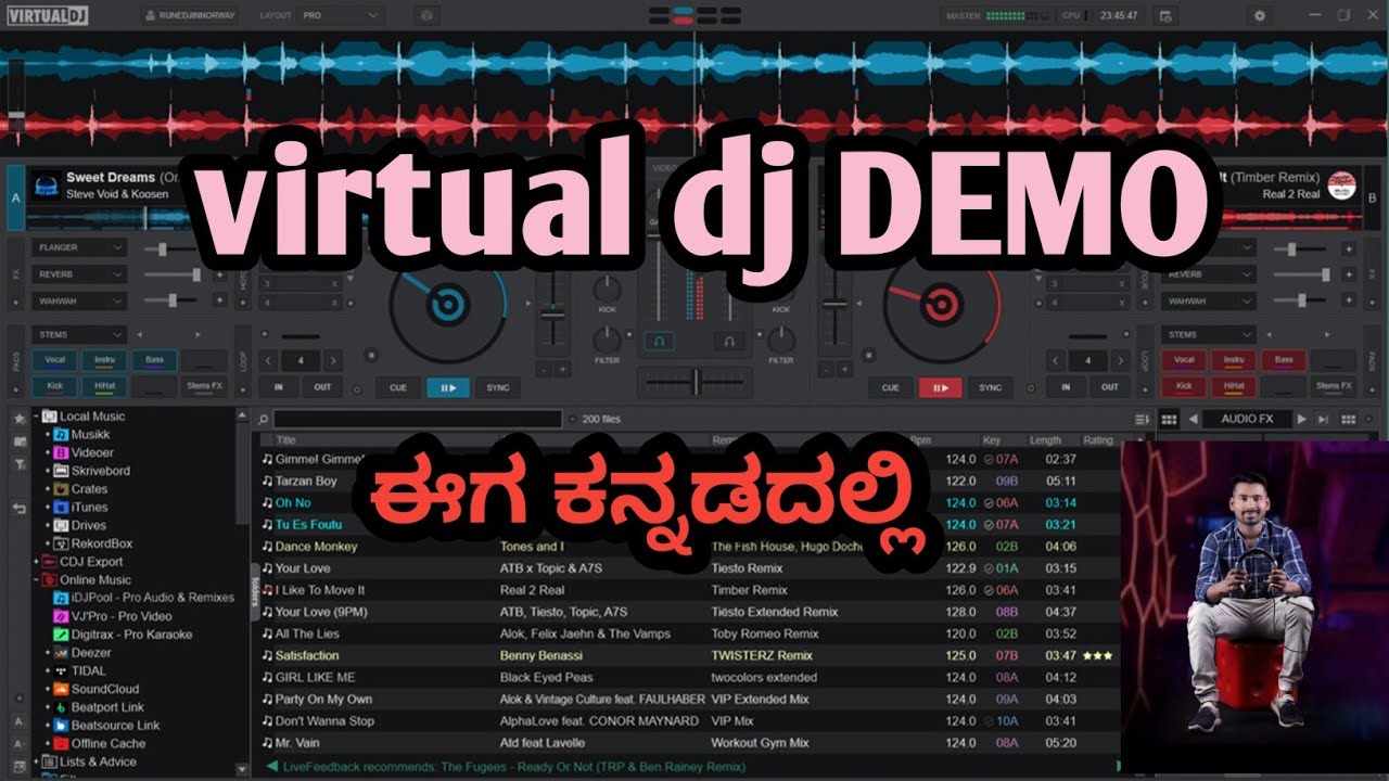 virtual dj app demo ,kannada song