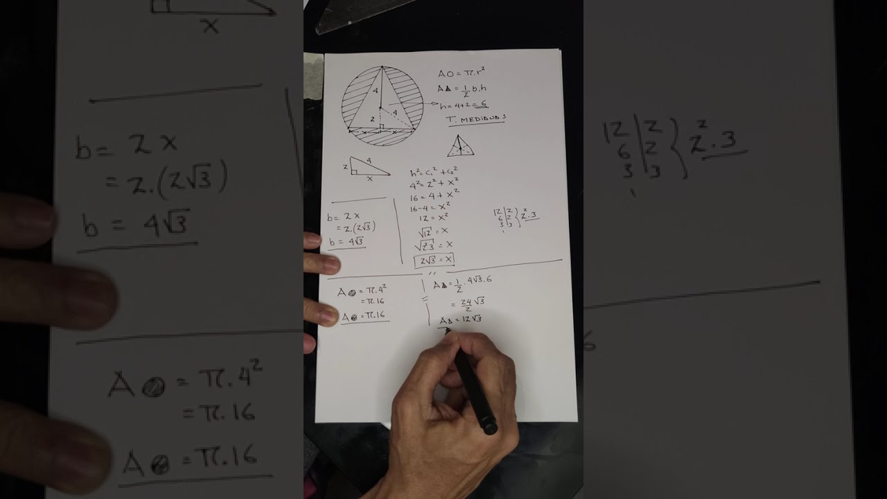 Calcular el área sombreada ej.  02  - Geometría
