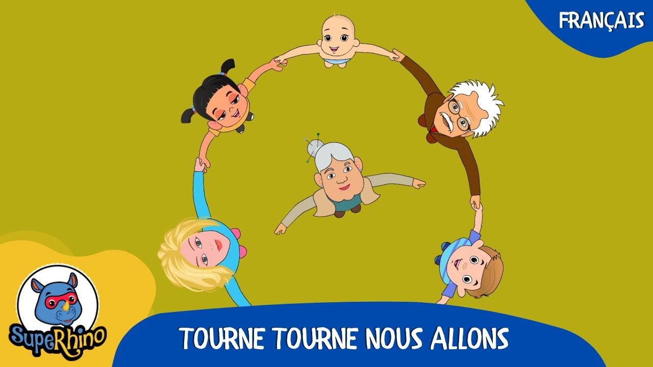 Tourne tourne nous allons | Musique Pour Enfants | SupeRhino