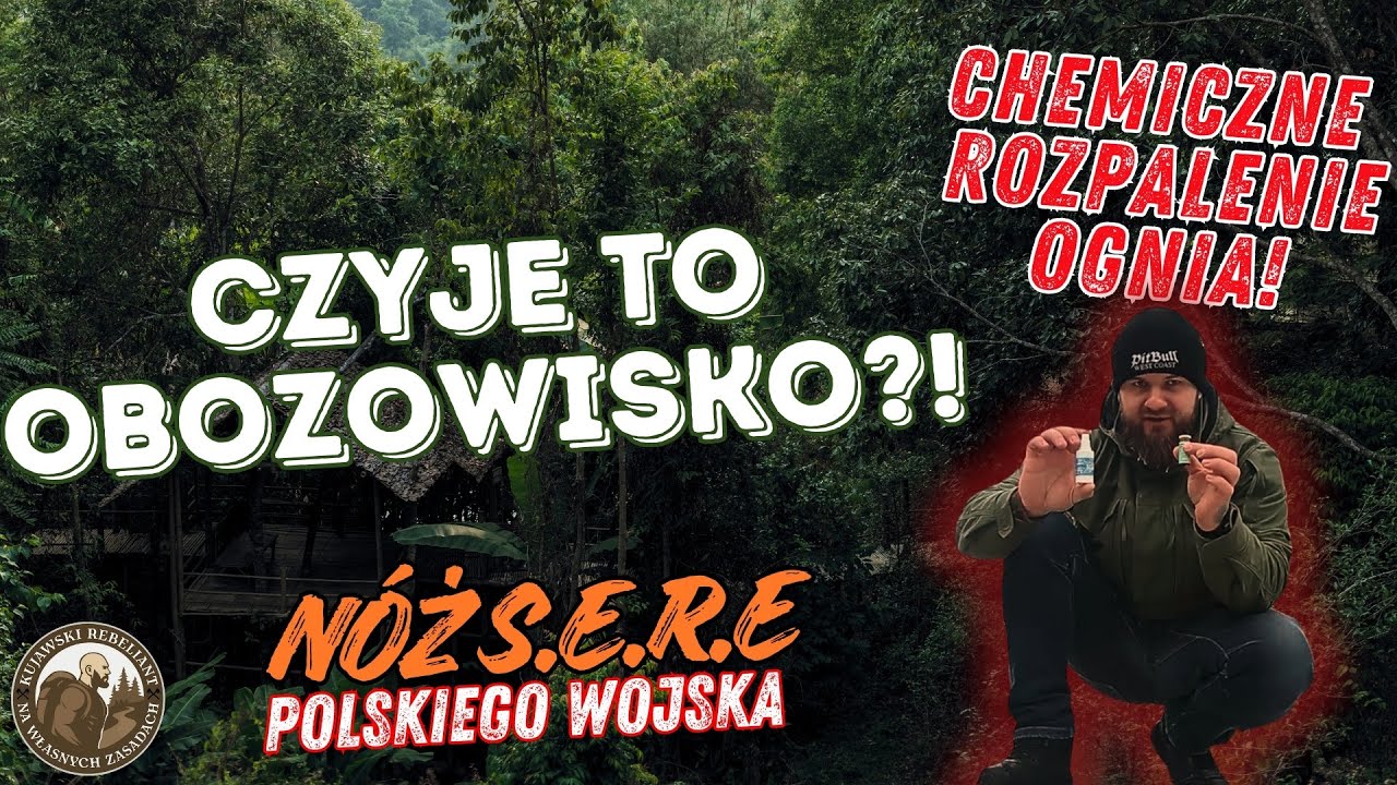 Natknąłem się na czyjeś obozowisko! Chemiczne rozpalenie ognia, nóż s.e.r.e. i hamak 180 GRAM!