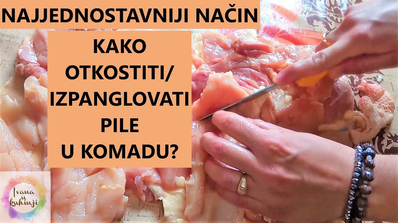 KAKO OTKOSTITI / IZPANGLOVATI PILE u jednom komadu / DETALJAN PRIKAZ U REALNOJ MINUTAŽI, jednostavno