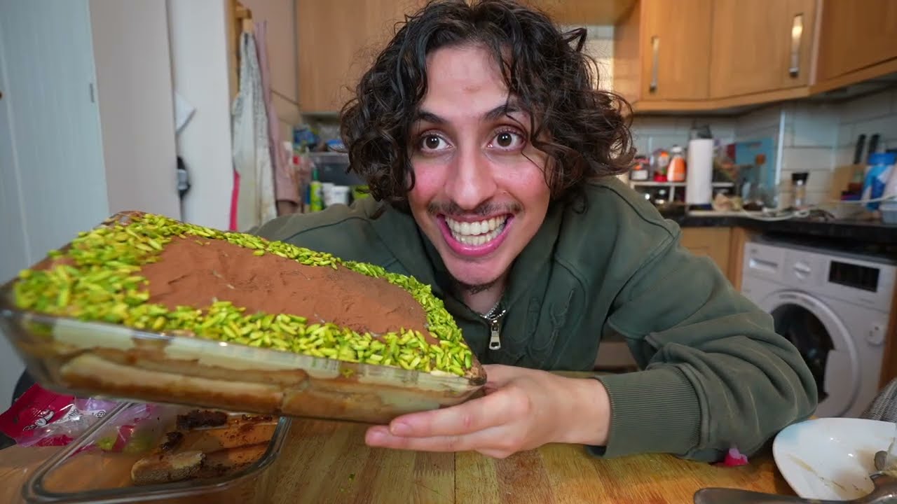 i tried making Dubai chocolate tiramisu