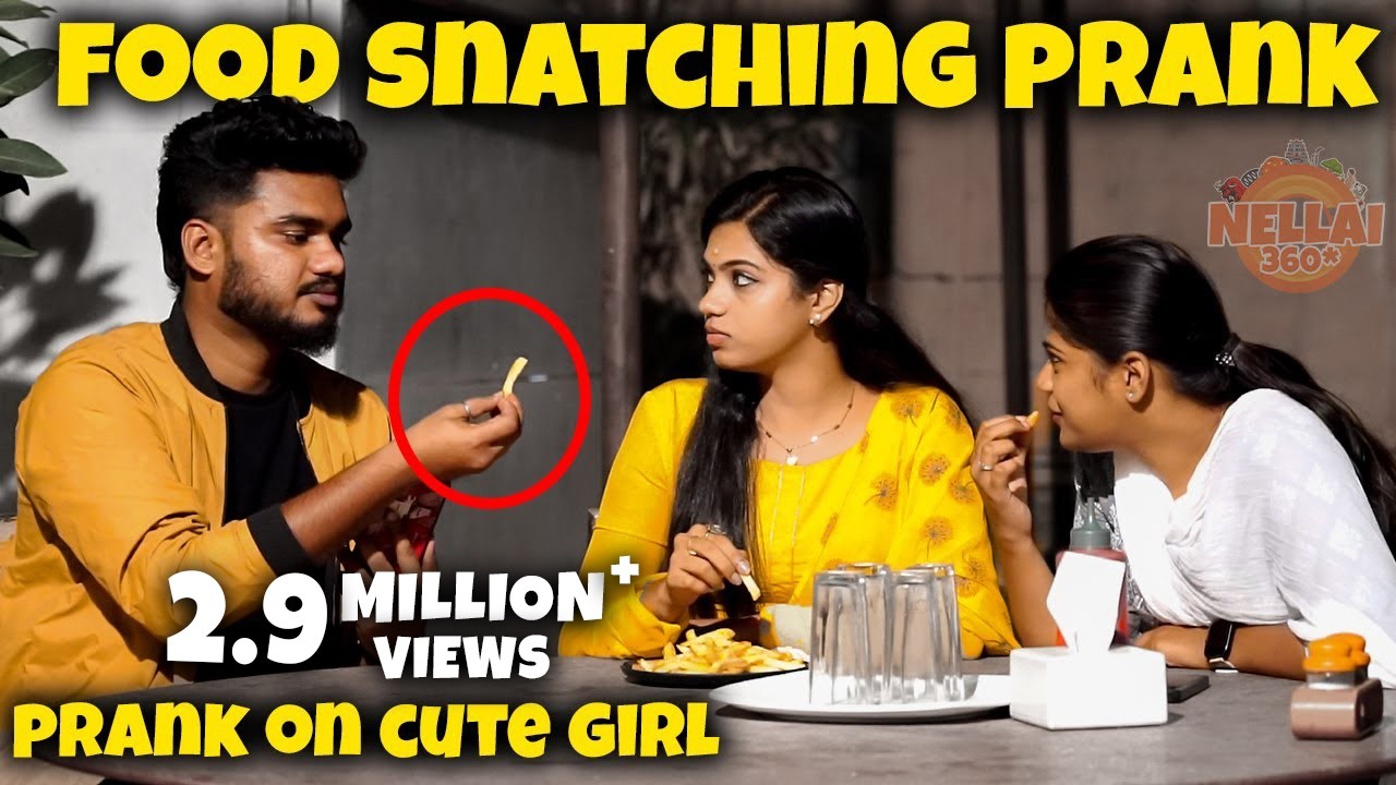 Food Snatching Prank on Cute Girl😍 @Nellai360