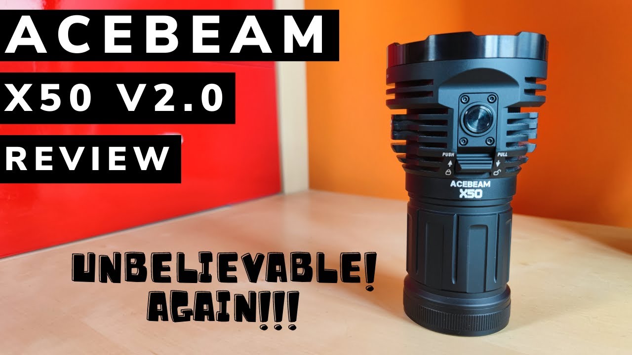 Acebeam X50 v2.0 Review - Brighter, better looking with faster charging and greater sustainability!