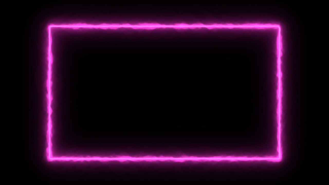 Footage | Webcam Overlay Neon Heat Frame | 2160p