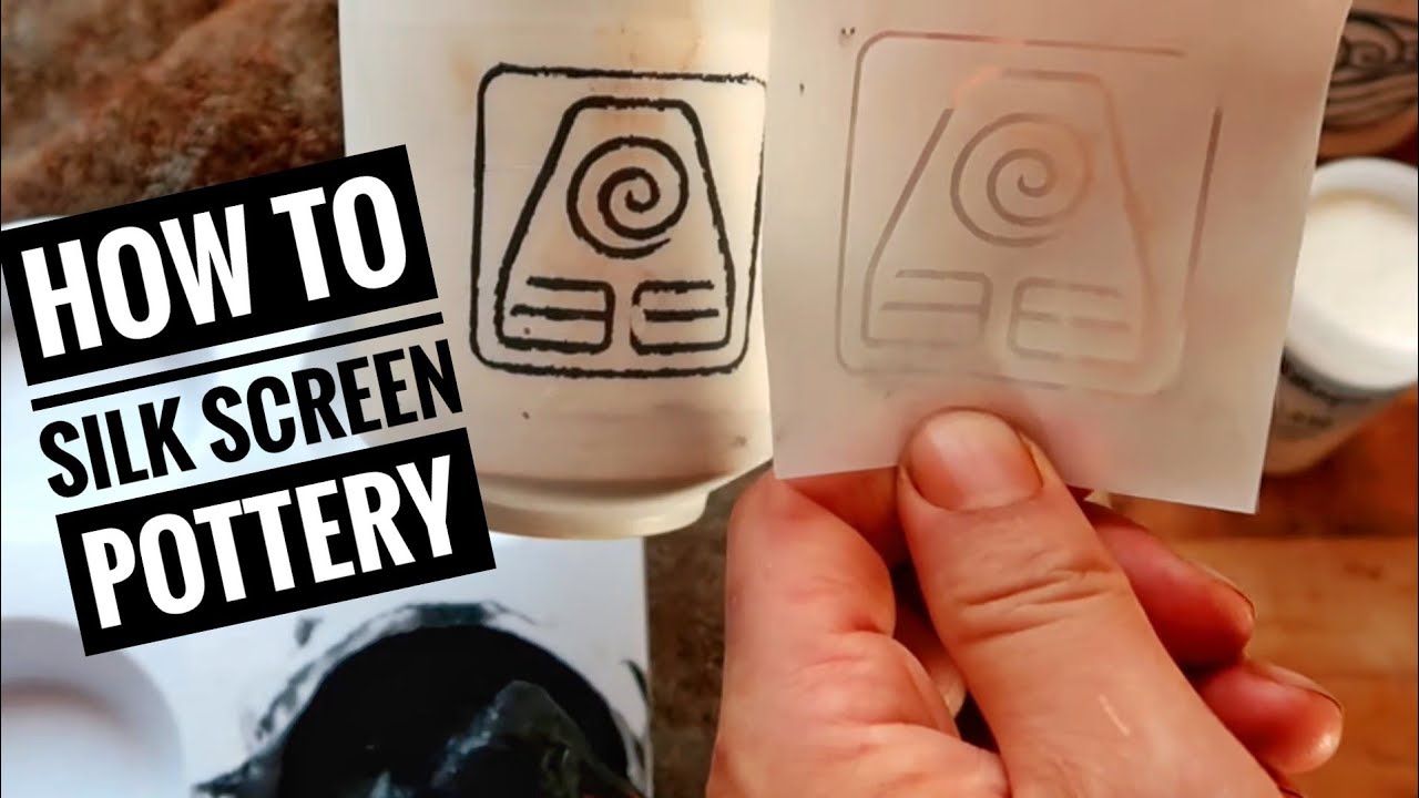 How to Silk Screen Pottery
