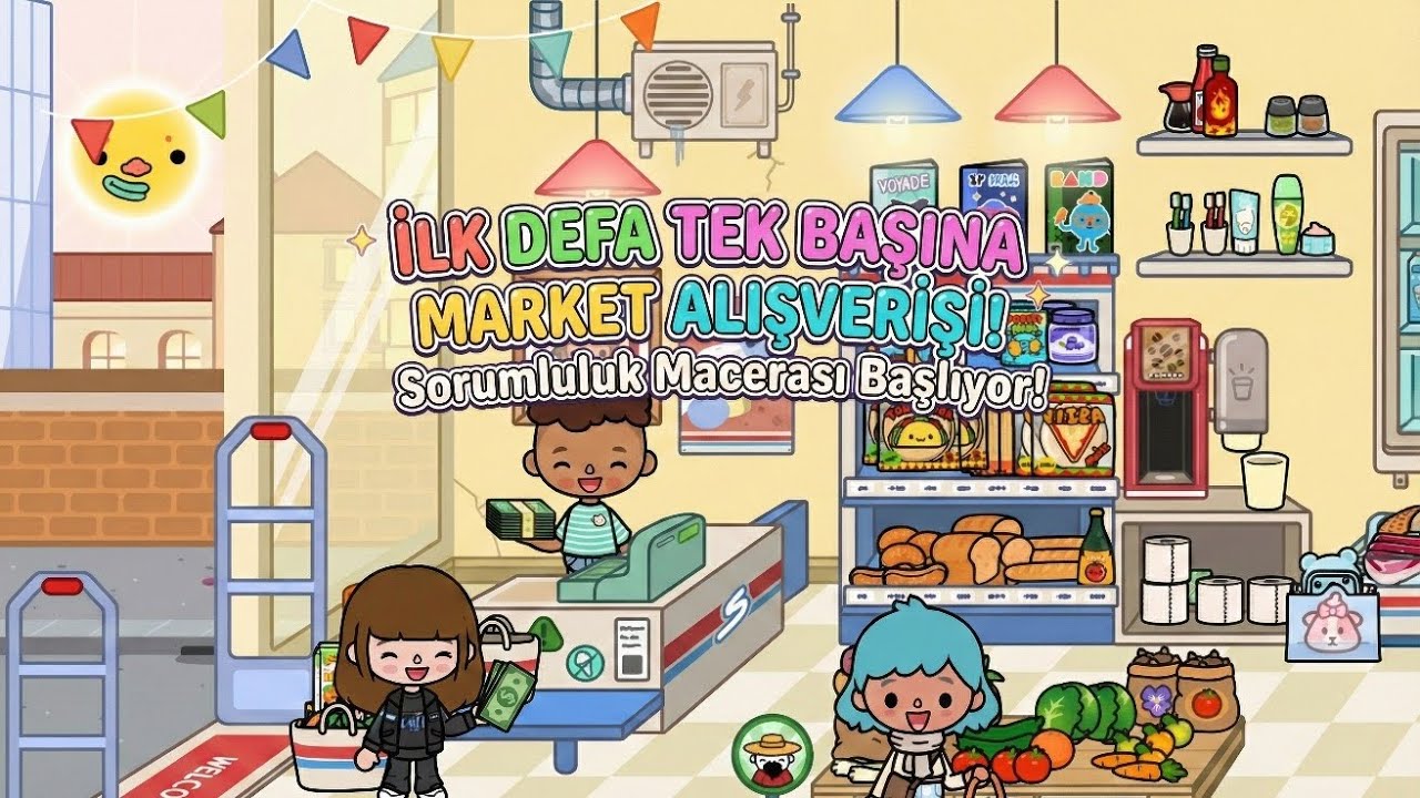 TOCA LIFE WORLD | İLK DEFA TEK BAŞINA MARKET ALIŞVERİŞİ! 🛒 Sorumluluk Macerası! 🤩