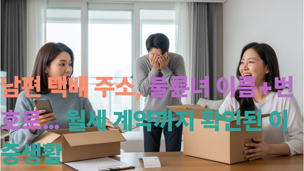 남편 택배 주소, 불륜녀 이름+번호로… 월세 계약까지 확인된 이중생활