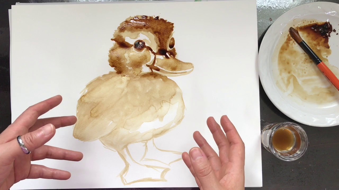 Pintar con Café soluble!!!