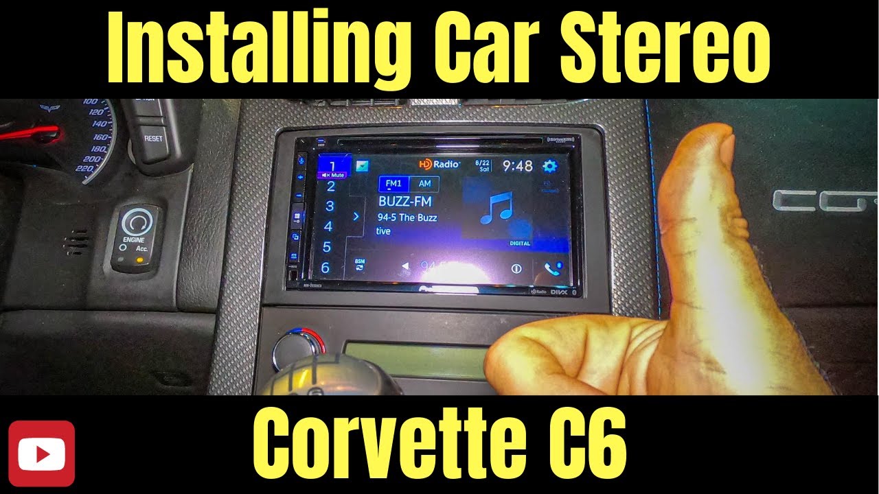 HOW TO INSTALL AFTERMARKET CAR STEREO AND BACKUP CAMERA IN A CORVETTE C6 - The Easy Way!