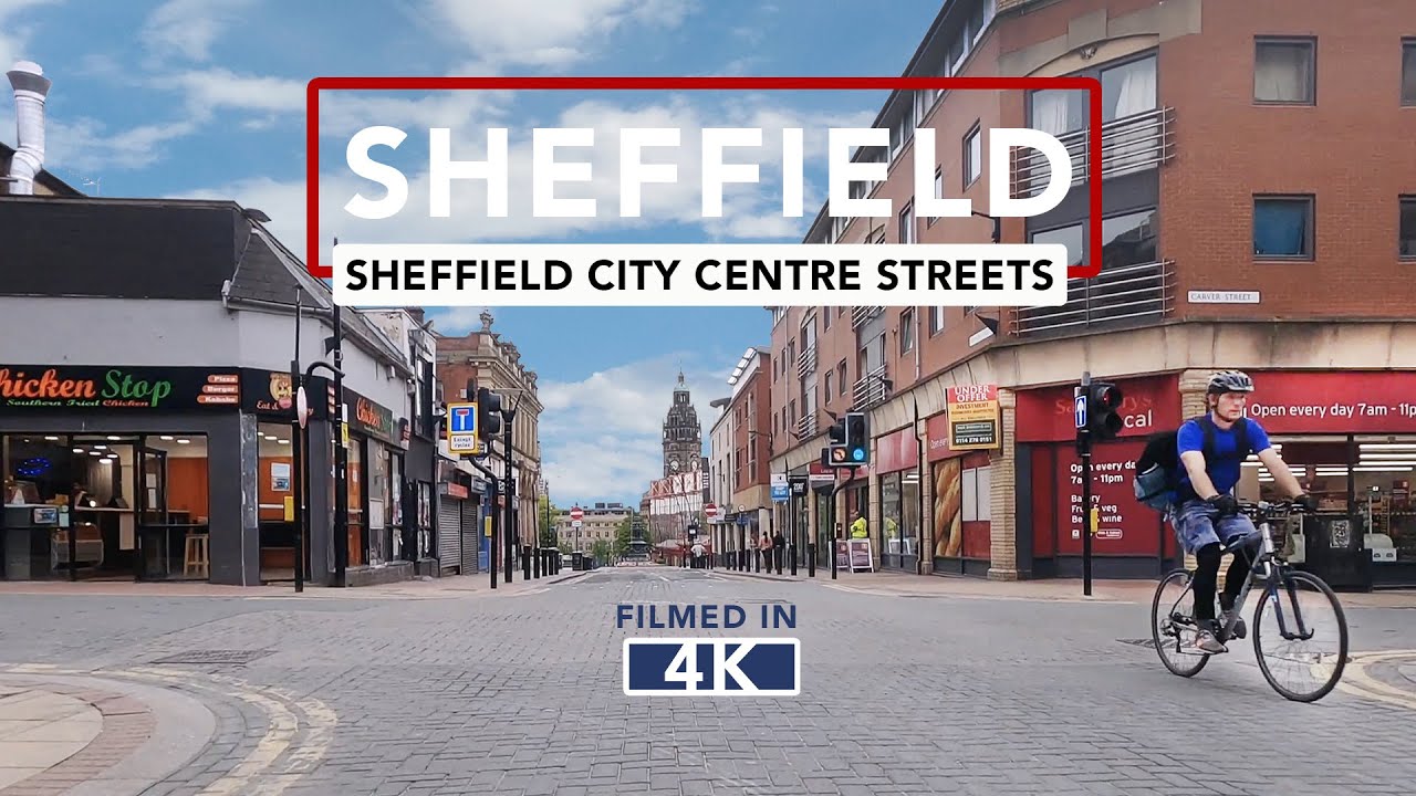 SHEFFIELD DRIVE |  Empty Streets in Sheffield City Centre during Lockdown 2020 🎥filmed in 4K