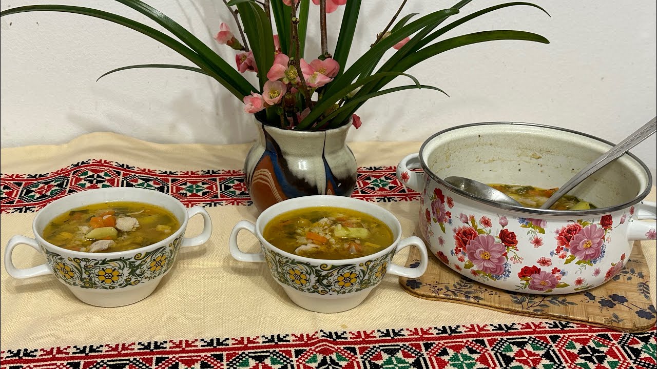 Пилешка супа с праз и булгур 🍲şifalı köy çorbası 🍲 chicken village soup