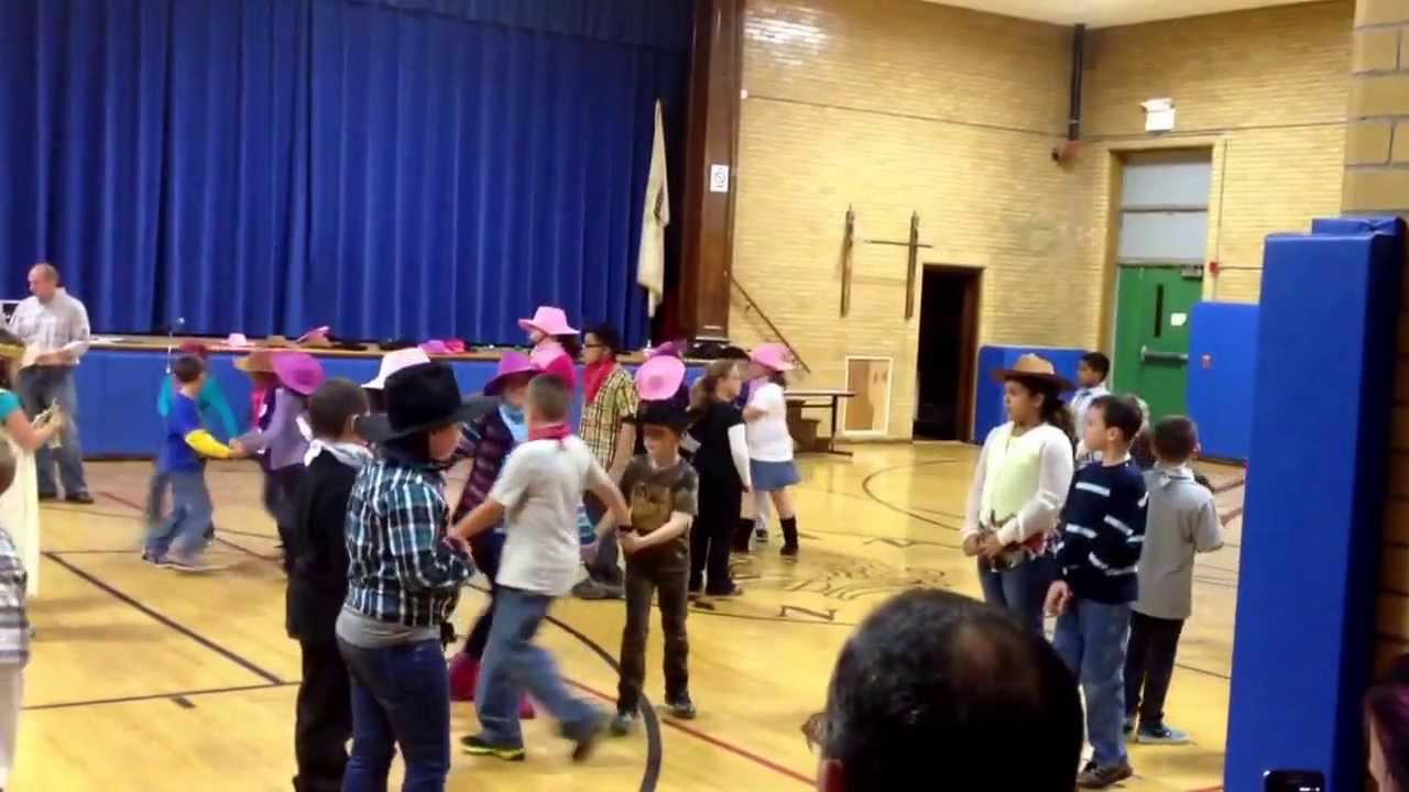 Square Dancing, Horgan Elementary grade 3/4 West Warwick, RI