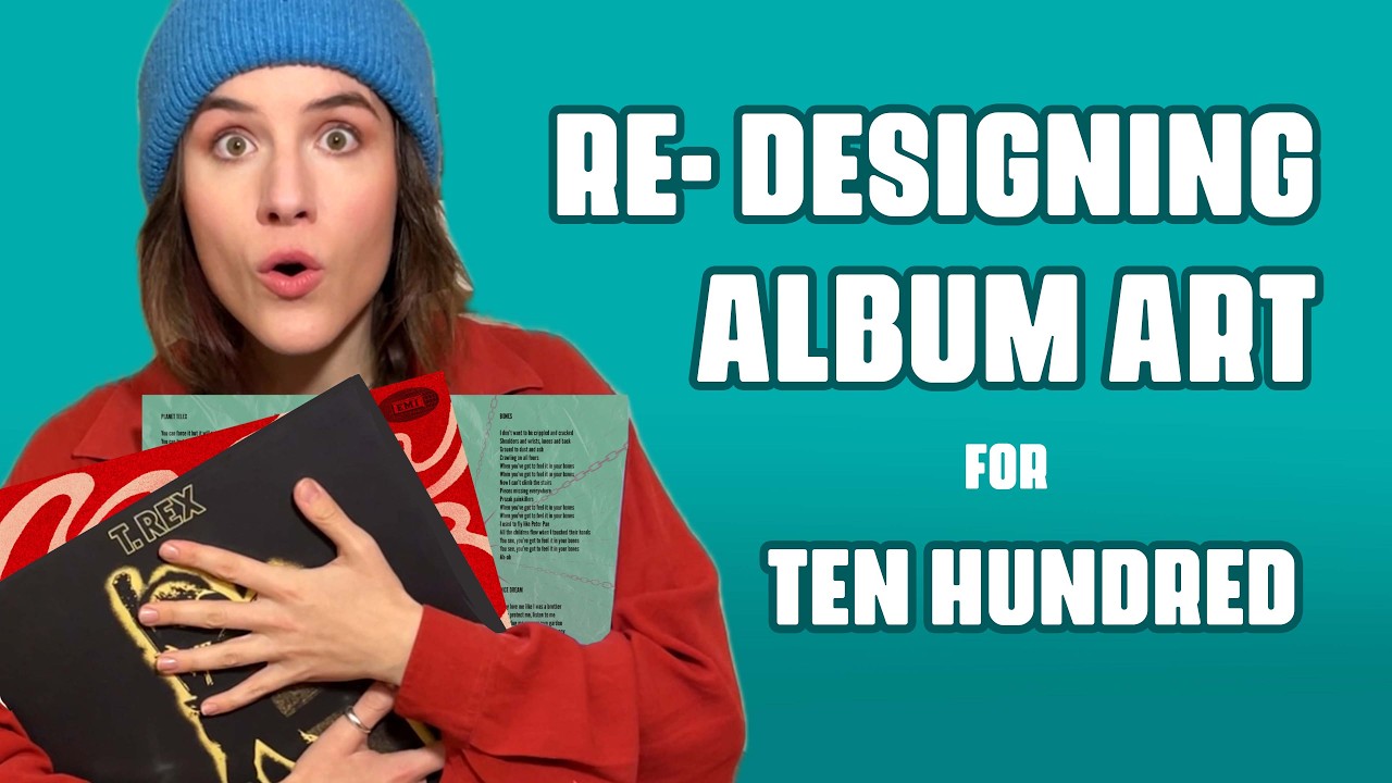 TEN HUNDRED challenged me to RE-DESIGN album covers