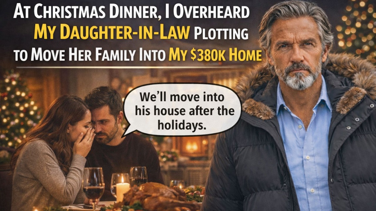 At Christmas Dinner, I Overheard My Daughter-in-Law Plotting to Take Over My $380K Home… True Story