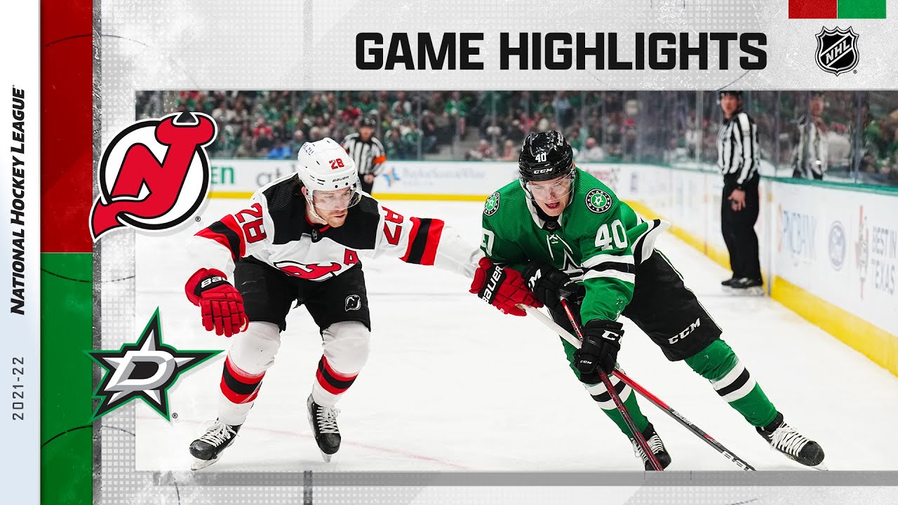 Devils @ Stars 4/9 | NHL Highlights 2022