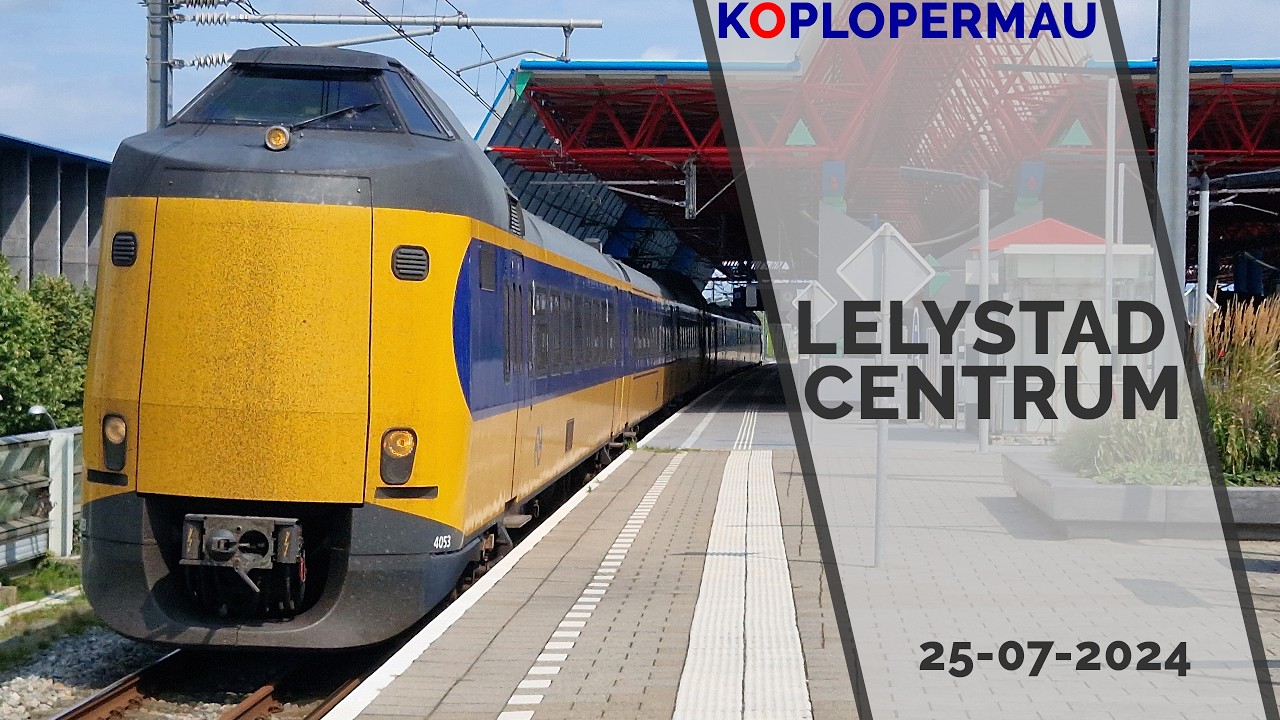 Treinen en omleidingen op station Lelystad Centrum - 25 juli 2024