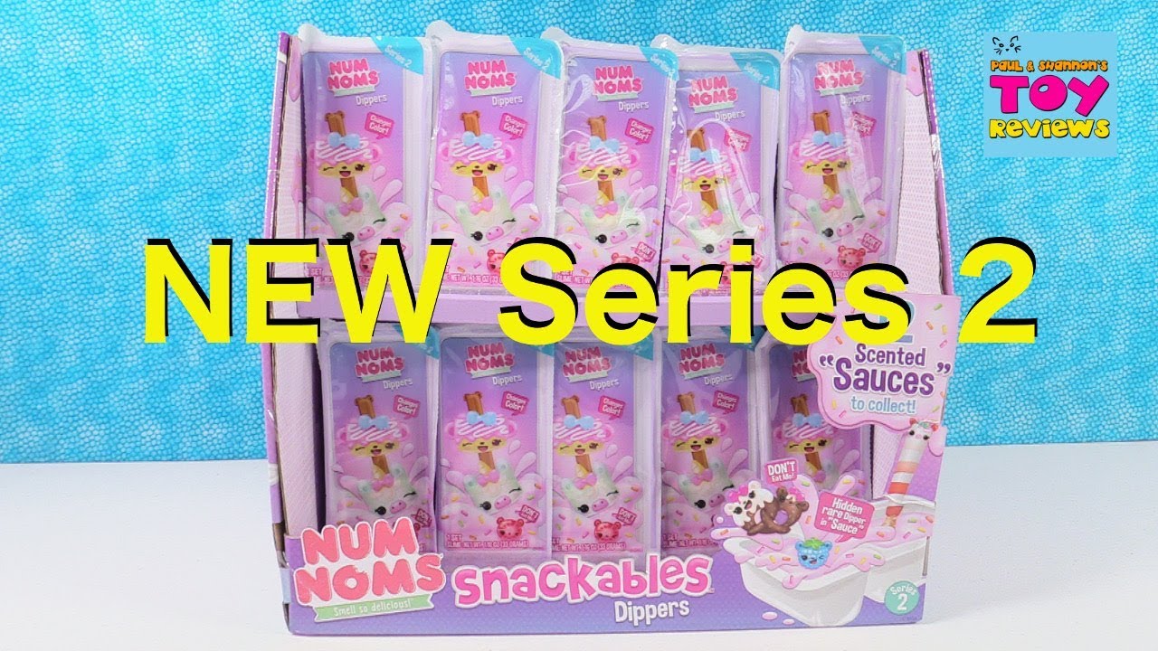 Num Noms Dippers Series 2 Snackables Scented Slime Toy Opening Review | PSToyReviews