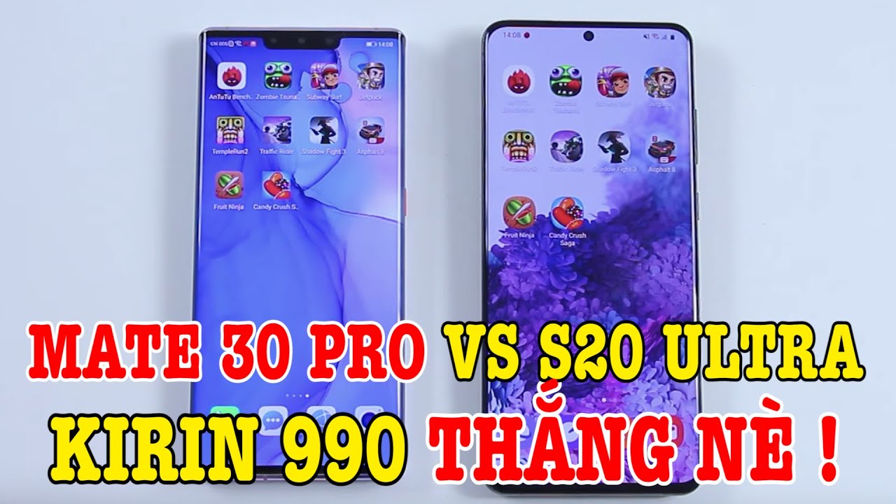 Speedtest Galaxy S20 Ultra vs Huawei Mate 30 Pro : Kirin 990 vs Exynos 990