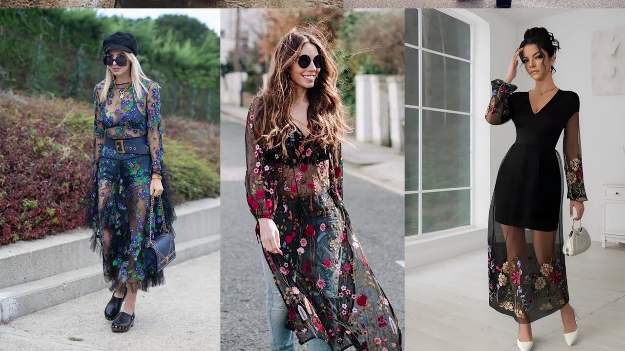 A TENDENCIA DO  MOMENTO-SHEERK SKIRT- ROUPAS COM TRANSPARENCIAS