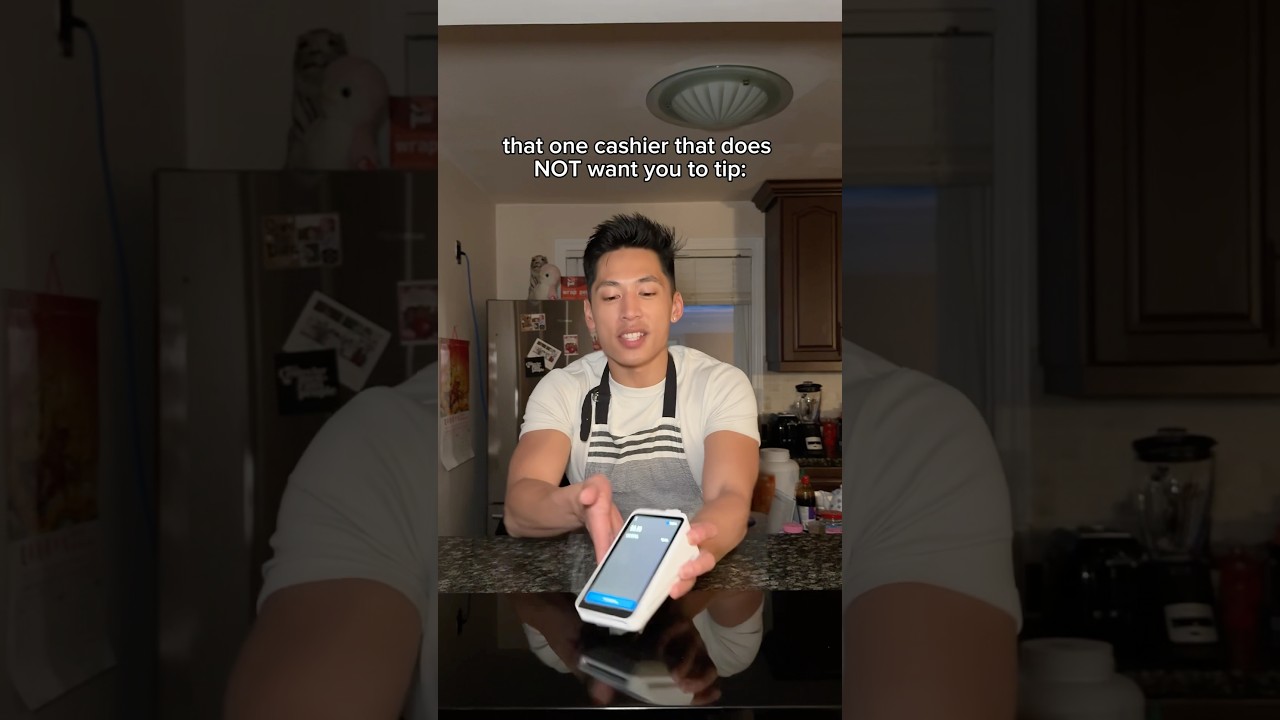 when the cashier presses &ldquo;no tip&rdquo; before YOU can 🤣 #shorts #comedy #relatable