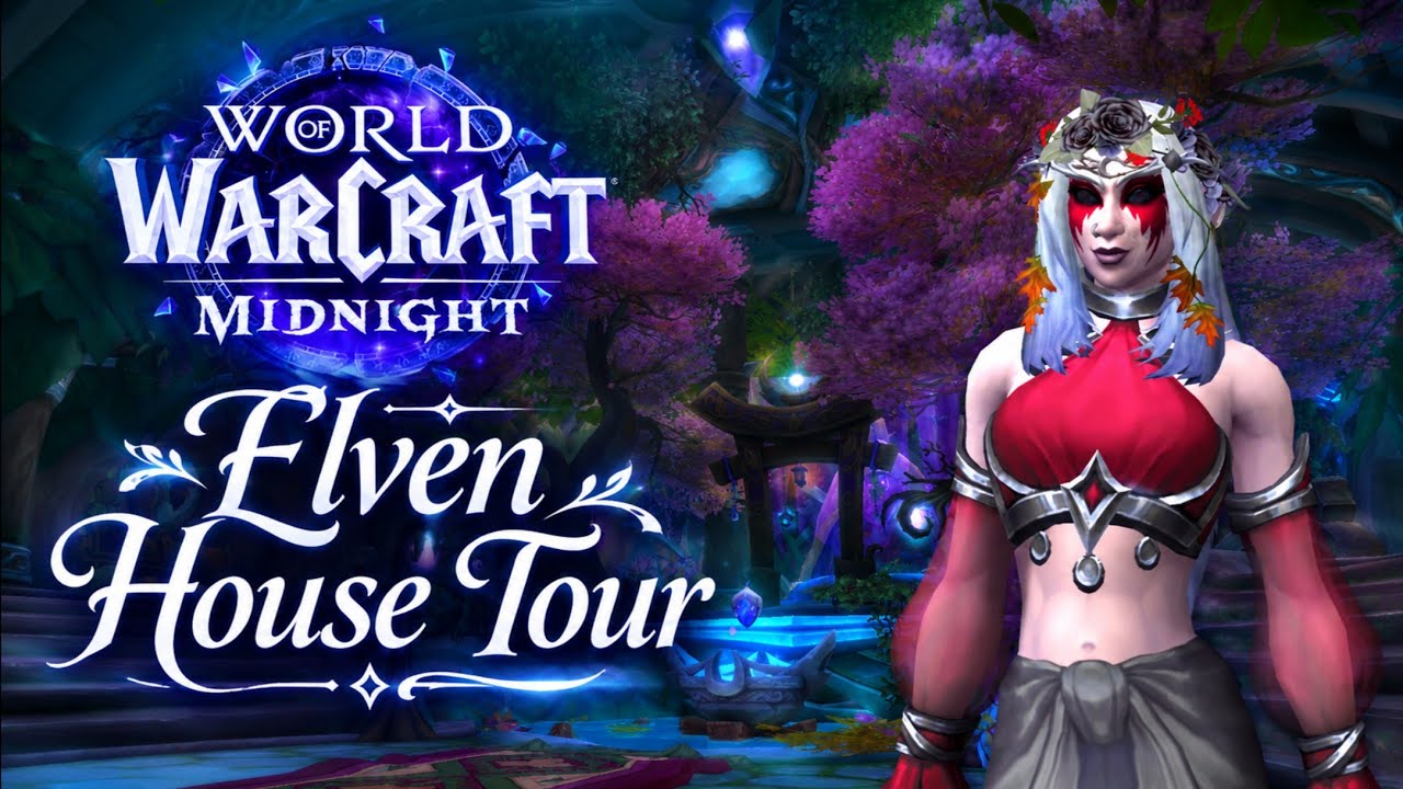First Elven House Tour of 12.1 at level 12 WoW Housing #worldofwarcraft 