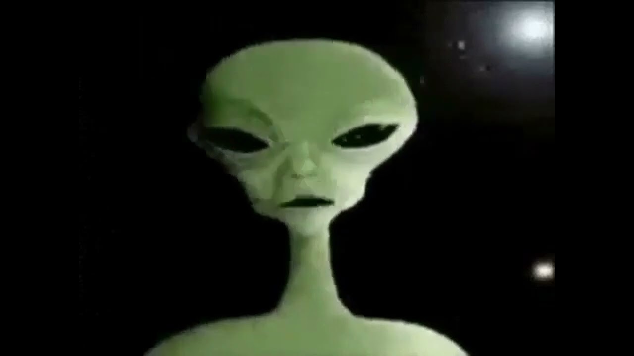 Green Alien Singing Stayin' Alive
