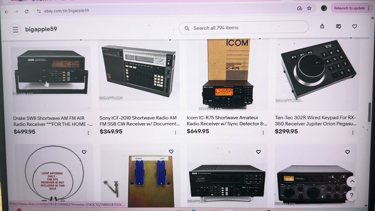 I just made a purchase at the 'bigapple59' eBay radio shop and highly recommend their service