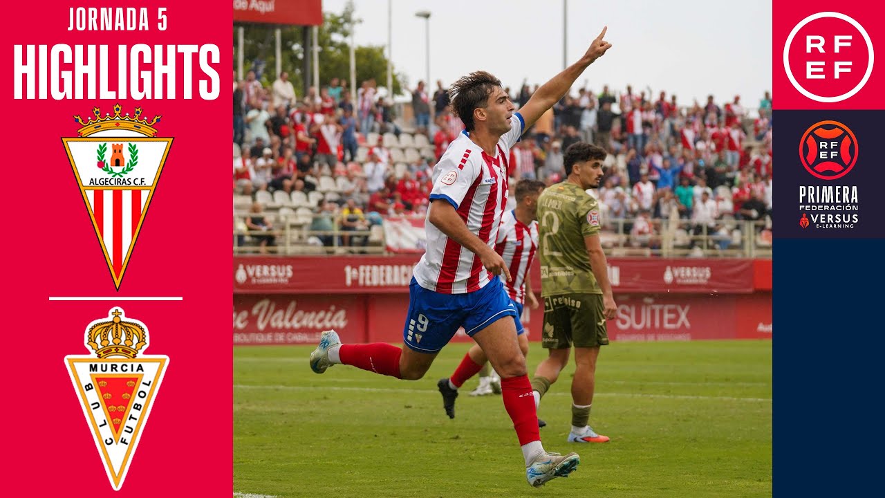 Resumen #PrimeraFederaci&oacute;n | Algeciras CF 1-0 Real Murcia CF | Jornada 5 | Temporada 2025/26