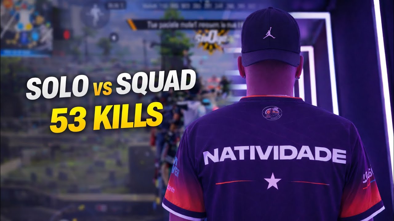 COMO JOGA UM PRO PLAYER NO SOLO vs SQUAD - FREE FIRE MOBILE