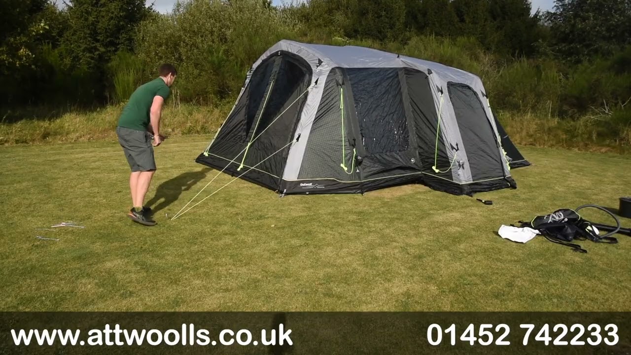 Видеоинструкция по установке и упаковке палатки Outwell Montana 6 Air (обучение)