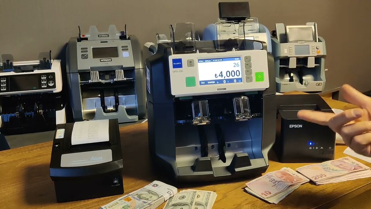 Glory GFS 220 Serisi Banknot Sayma Makinesi Yazıcı Bağlantı Ayarları