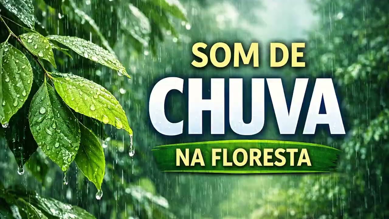 Som de Chuva na Floresta  Relaxamento Profundo para Dormir 