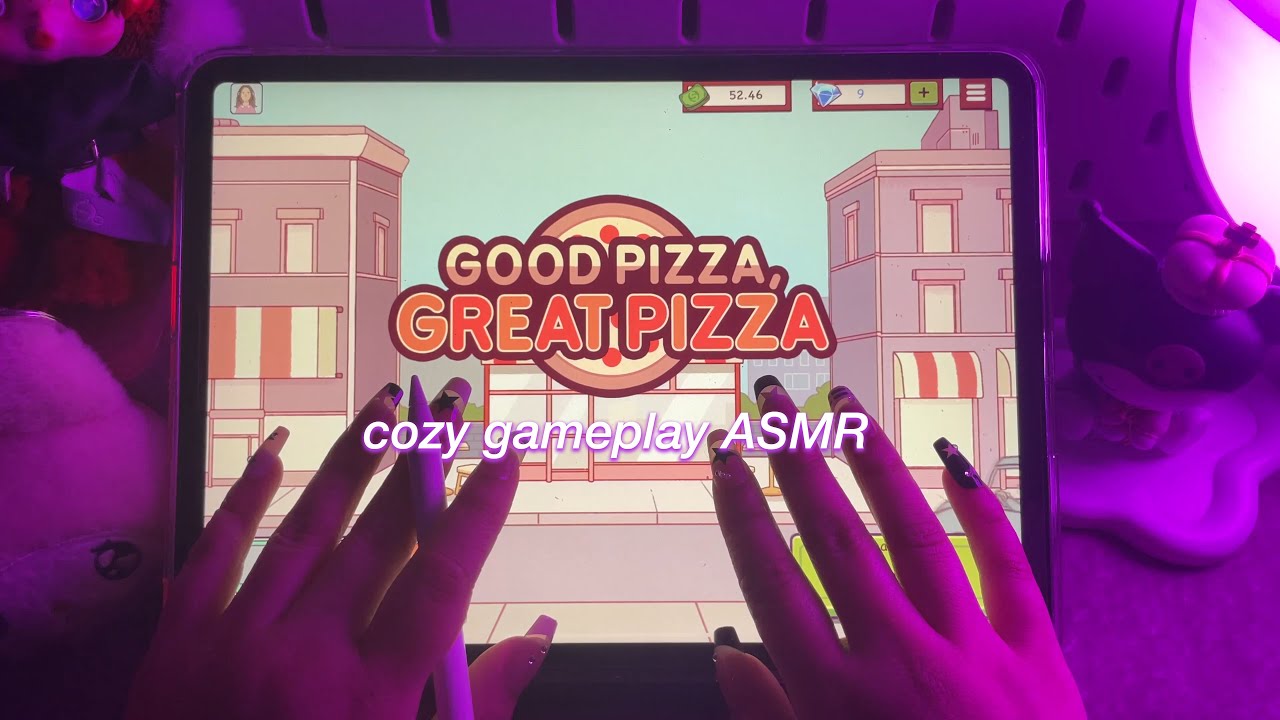 ASMR / Good Pizza Great Pizza on my iPad! Ep. 3 /  Screen Scratching & Tapping, NO Whispering