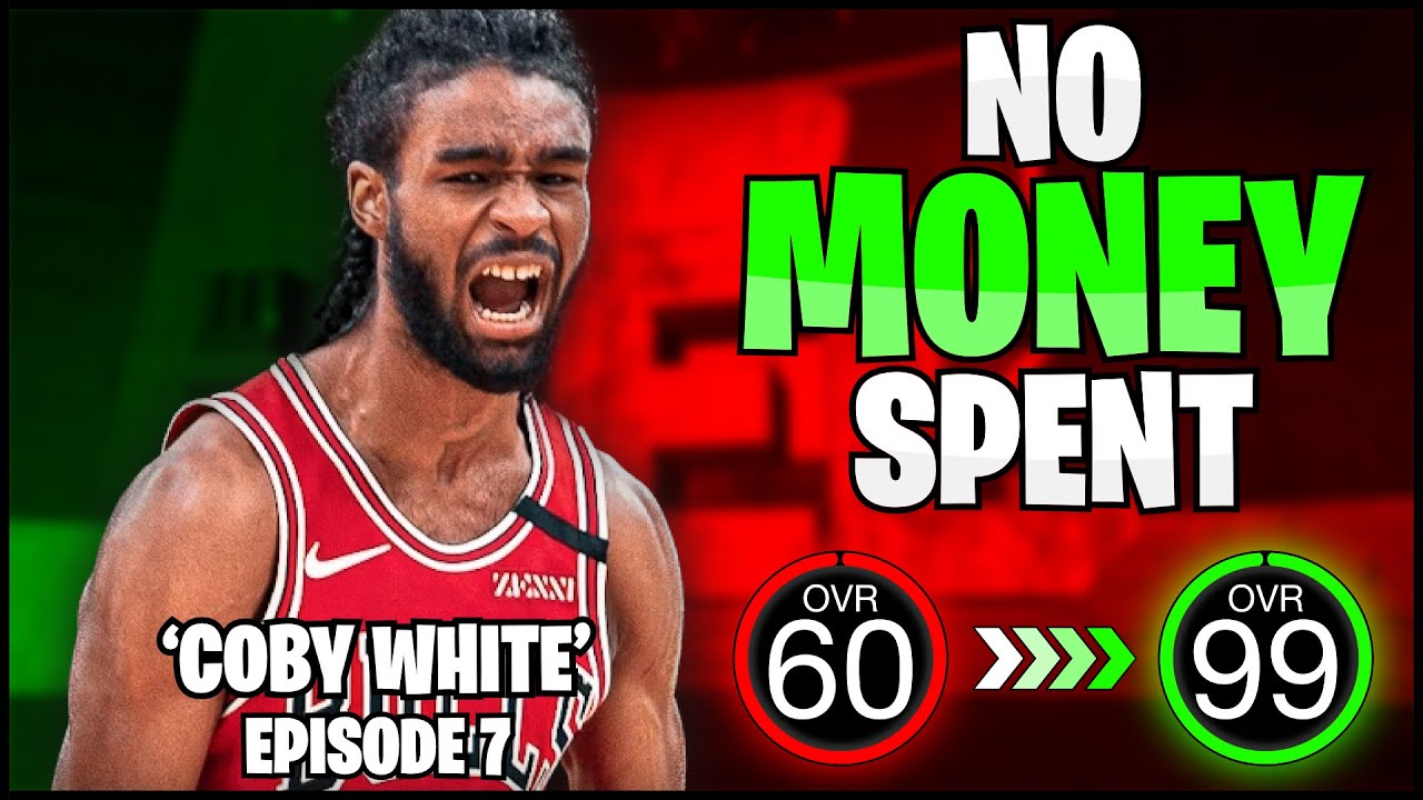 Coby White PG 60 to 99 OVR No Money Spent ONLINE ONLY in NBA 2k24 Episode 7