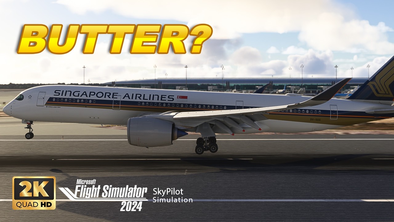 MSFS 2024 2K ULTRA | Singapore A350: Real Route Milan to Barcelona