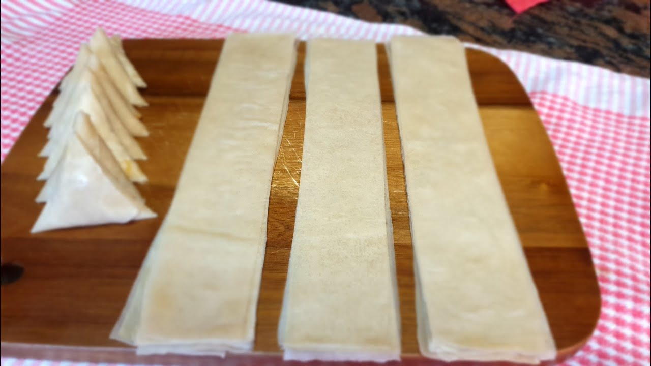 Samosa Pastry Patti Strips Pur. A Brand New Way To Fold Samosas.Best Pastry Making Guaranteed