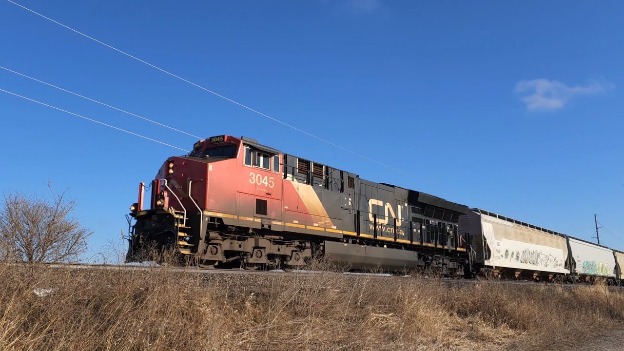 Canadian National  -  Westbound Freight Train with DPU    2 Mar 26