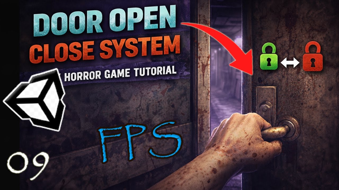 Система открывания и закрывания дверей Unity FPS 🚪 | Двери открываются и закрываются