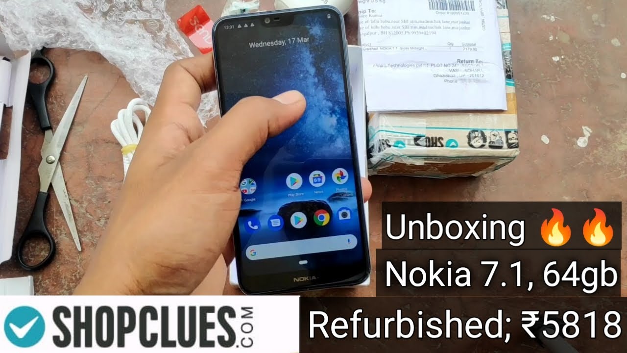 Refurbished Nokia 7.1 Unboxing। 64gb/4gb ₹5818 ।तो यही कारण है इतना सस्ता दिया गया यह फोन।