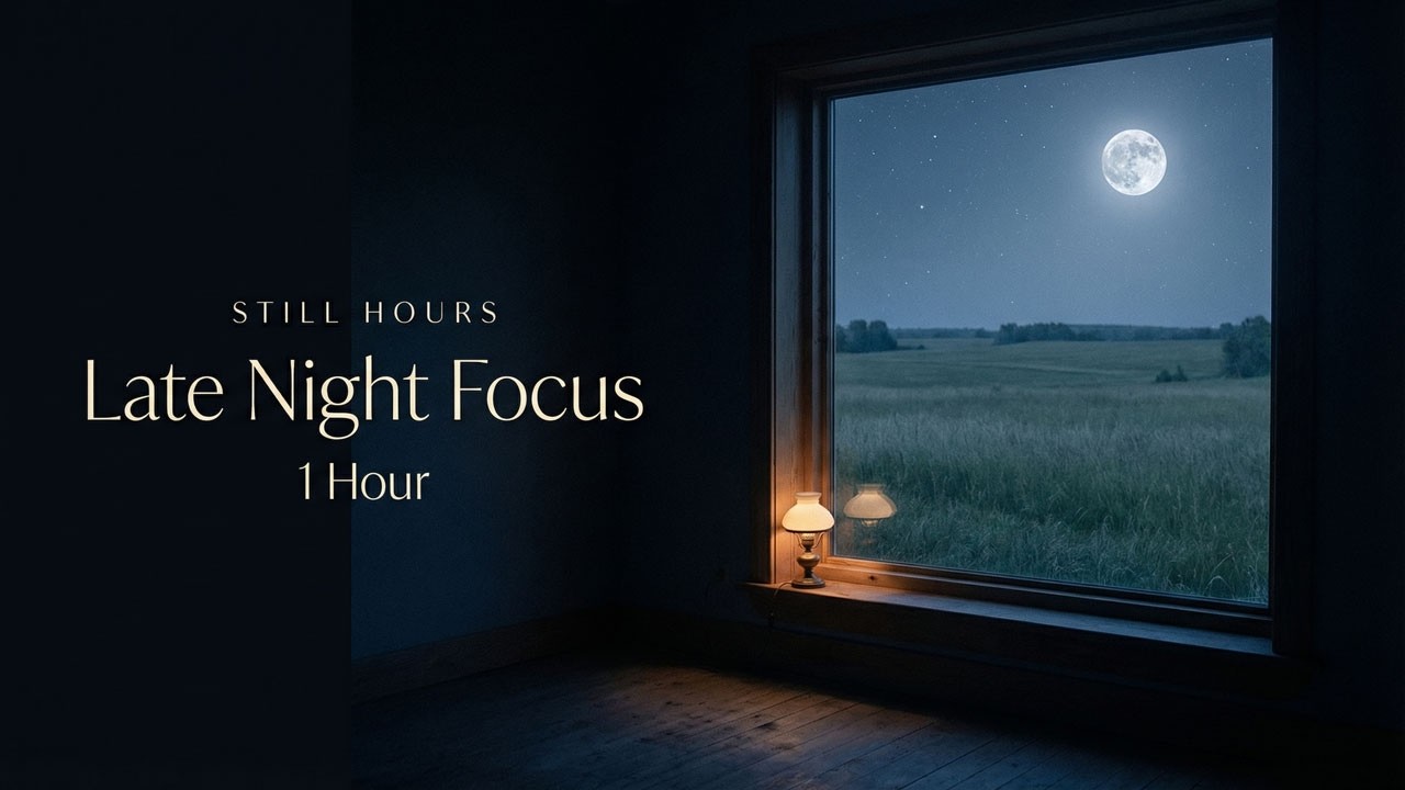 Still Hours │ Late Night Focus │ 1 Hour Ambient Music for 10PM&ndash;11PM