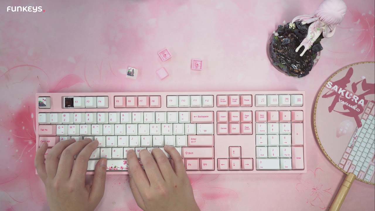 [펀키스] 바밀로 VARMILO VA108M 매화 갈축 기계식 키보드 타건 ASMR