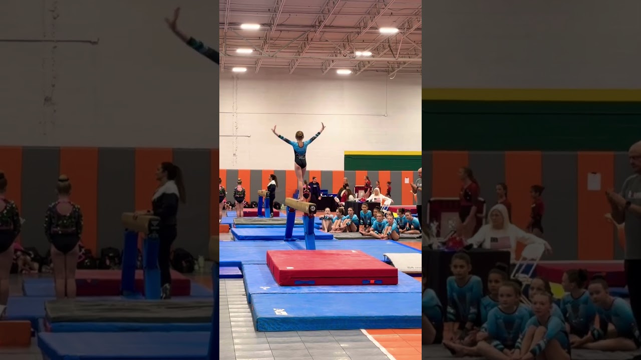 Gabbys Beam Routine, First Meet of The Season! Xcel Gold (2nd Place)