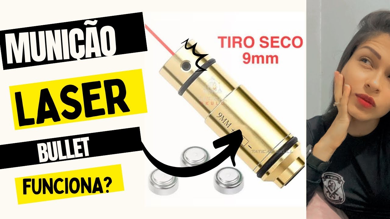 Tiro a seco, munição Laser Bullet 9mm. AliExpress funciona? 