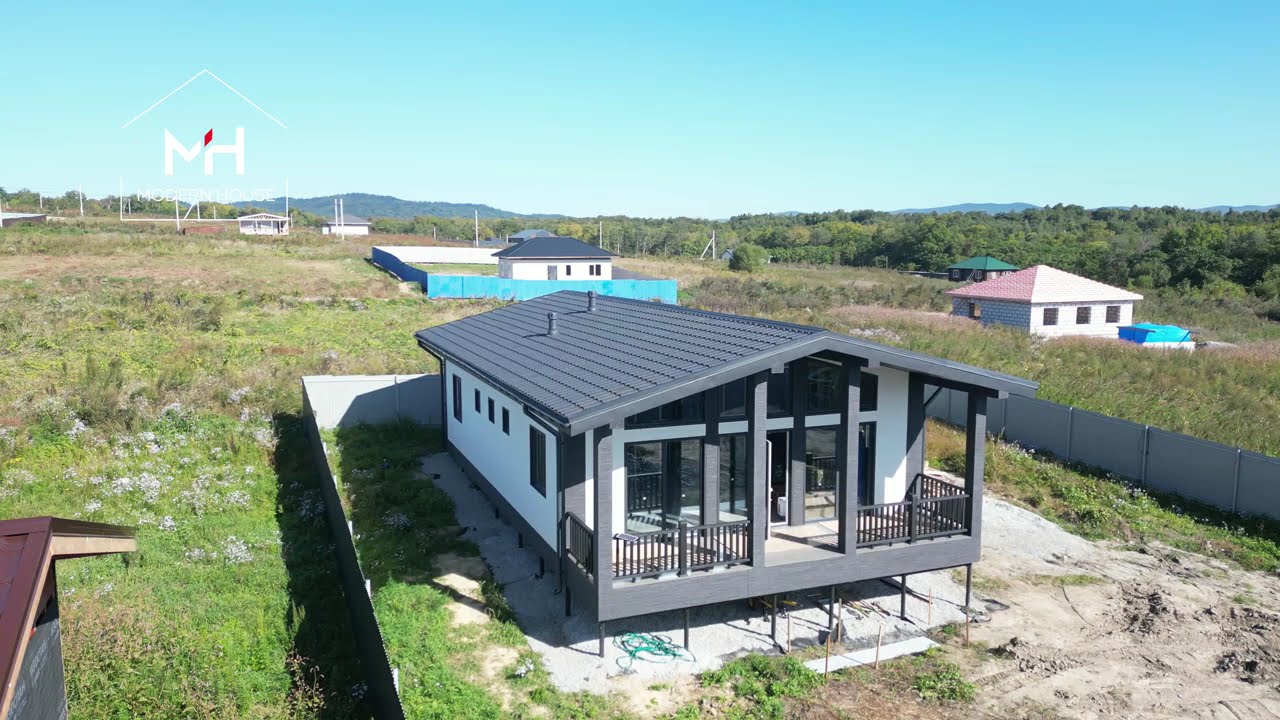 Стильный одноэтажный дом 140 кв м с тремя спальнями | СК Modern House, г. Владивосток
