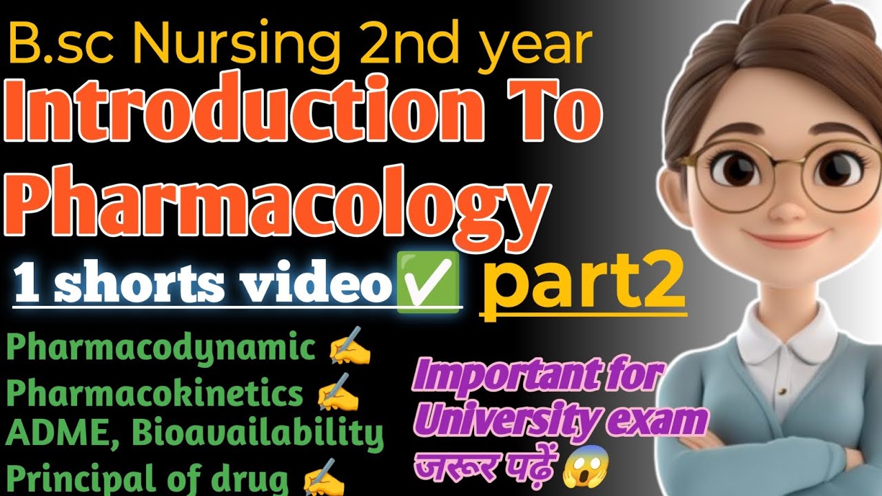 Introduction To Pharmacology [B.sc Nursing & GNM] Pharmacodynamic Pharmacokinetics one shot video 