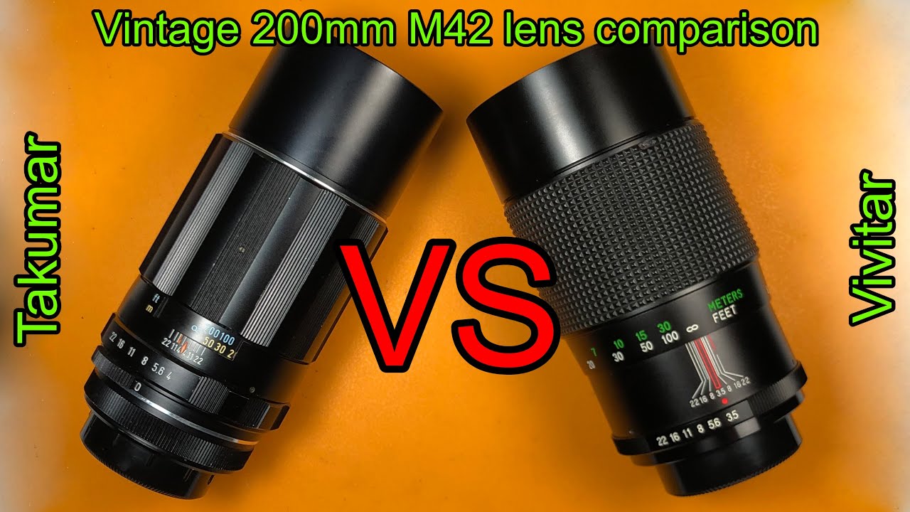 Comparing two 200mm M42 mount lenses (Takumar, Vivitar).